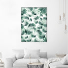 Tropical Green Palms Pattern #1 #tropical #decor #art by Anita & Bella Jantz on GIANT ART - green photo illustration