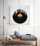 Vinyl City by Yuri Chagas Lobo on GIANT ART - black vector illustration