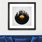 Vinyl City by Yuri Chagas Lobo on GIANT ART - black vector illustration