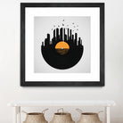 Vinyl City by Yuri Chagas Lobo on GIANT ART - black vector illustration