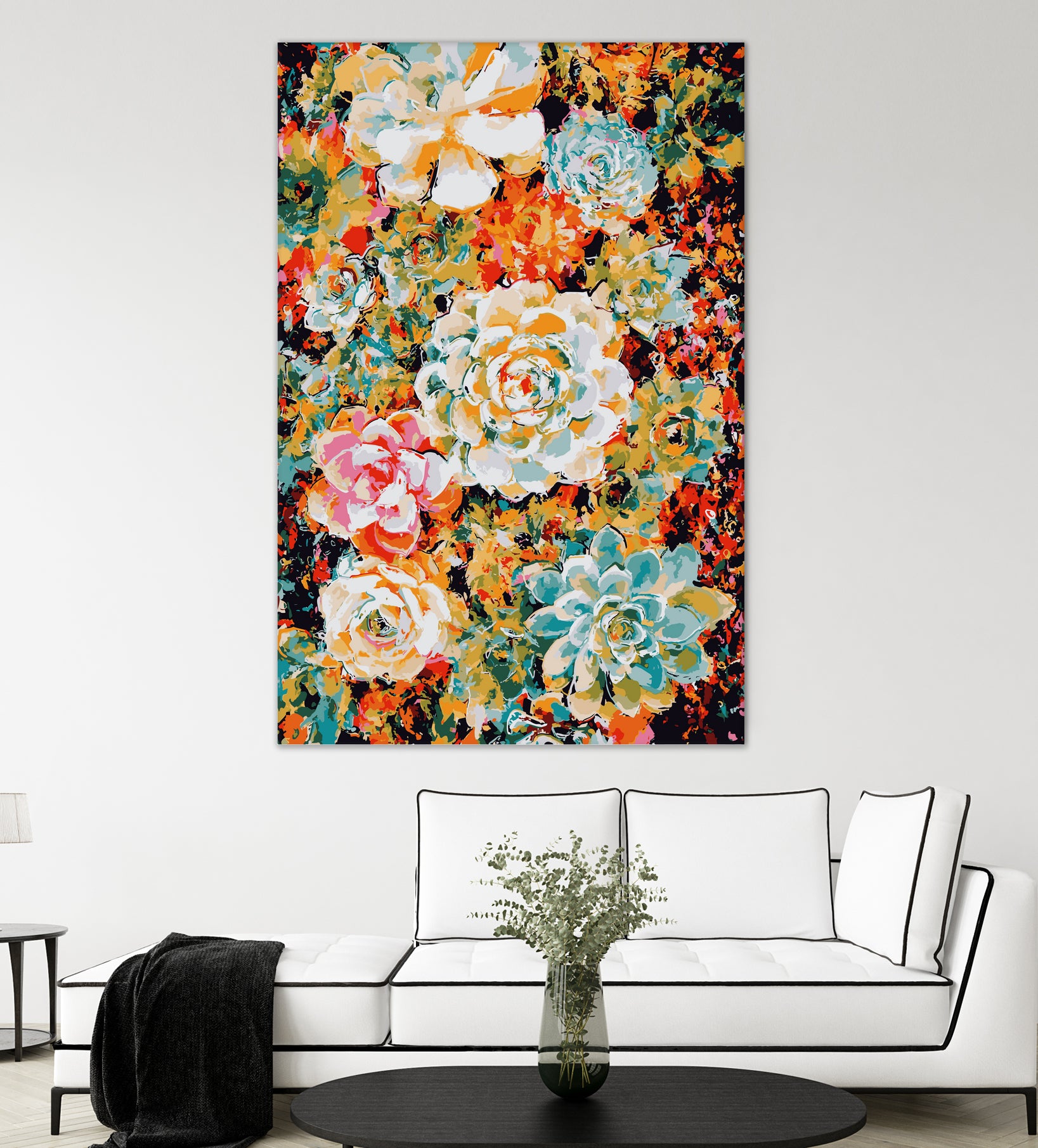 Floral Desert by Lisa Raymond on GIANT ART - orange digital painting