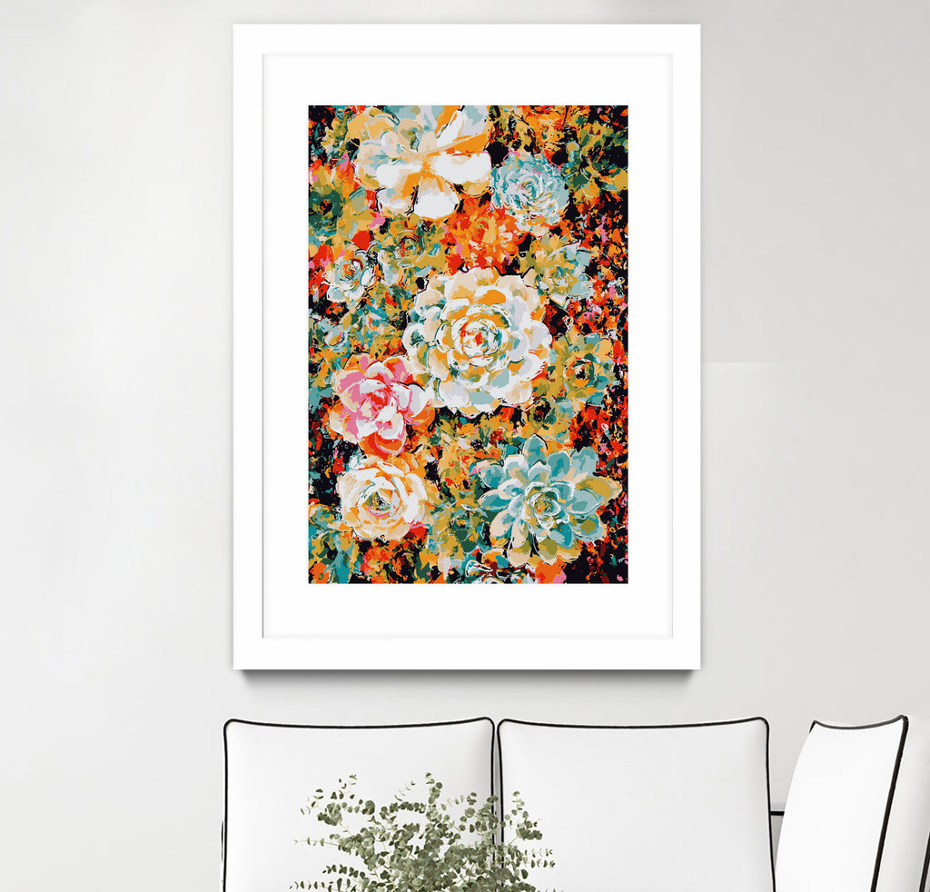 Floral Desert by Lisa Raymond on GIANT ART - orange digital painting