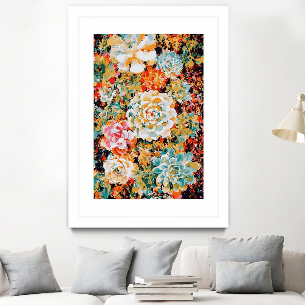 Floral Desert by Lisa Raymond on GIANT ART - orange digital painting