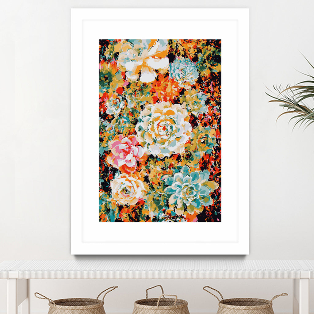 Floral Desert by Lisa Raymond on GIANT ART - orange digital painting