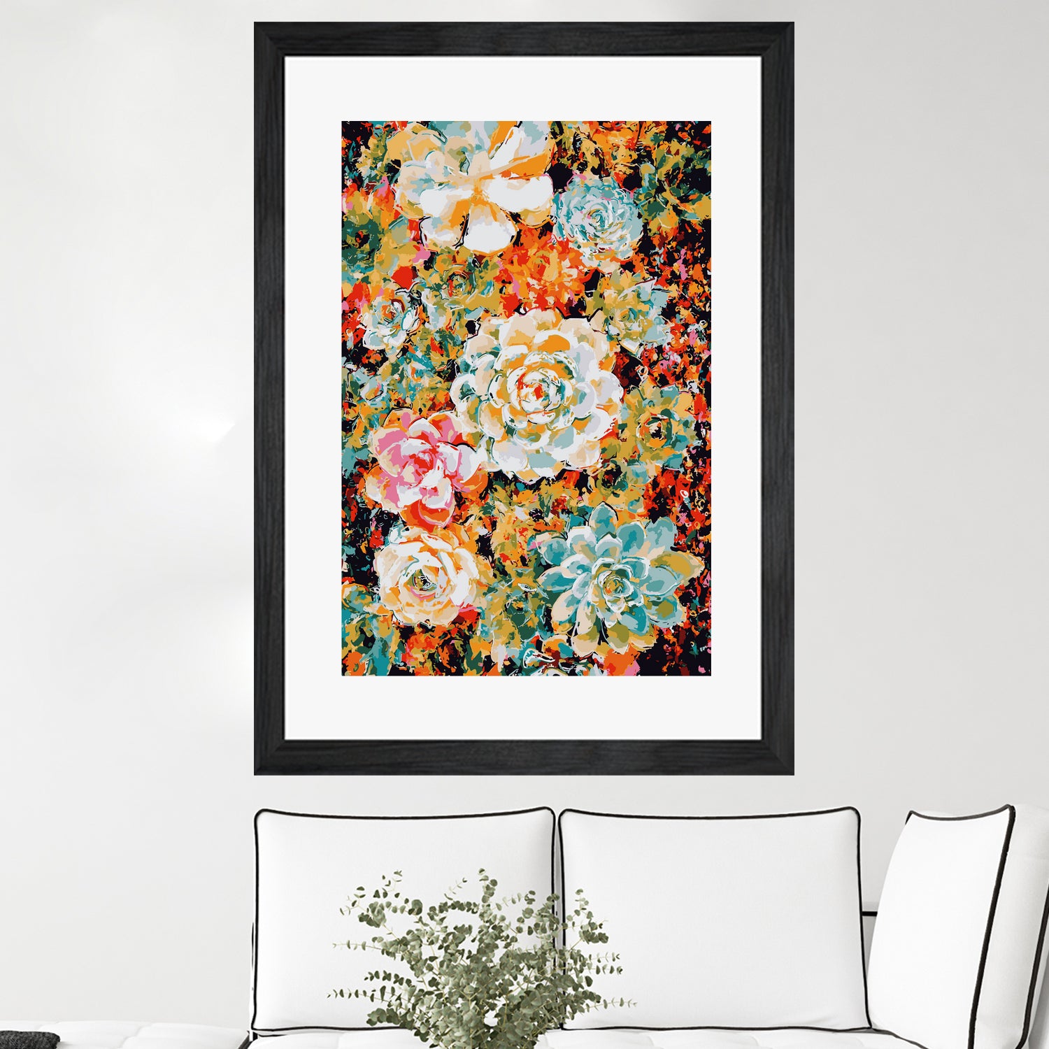 Floral Desert by Lisa Raymond on GIANT ART - orange digital painting