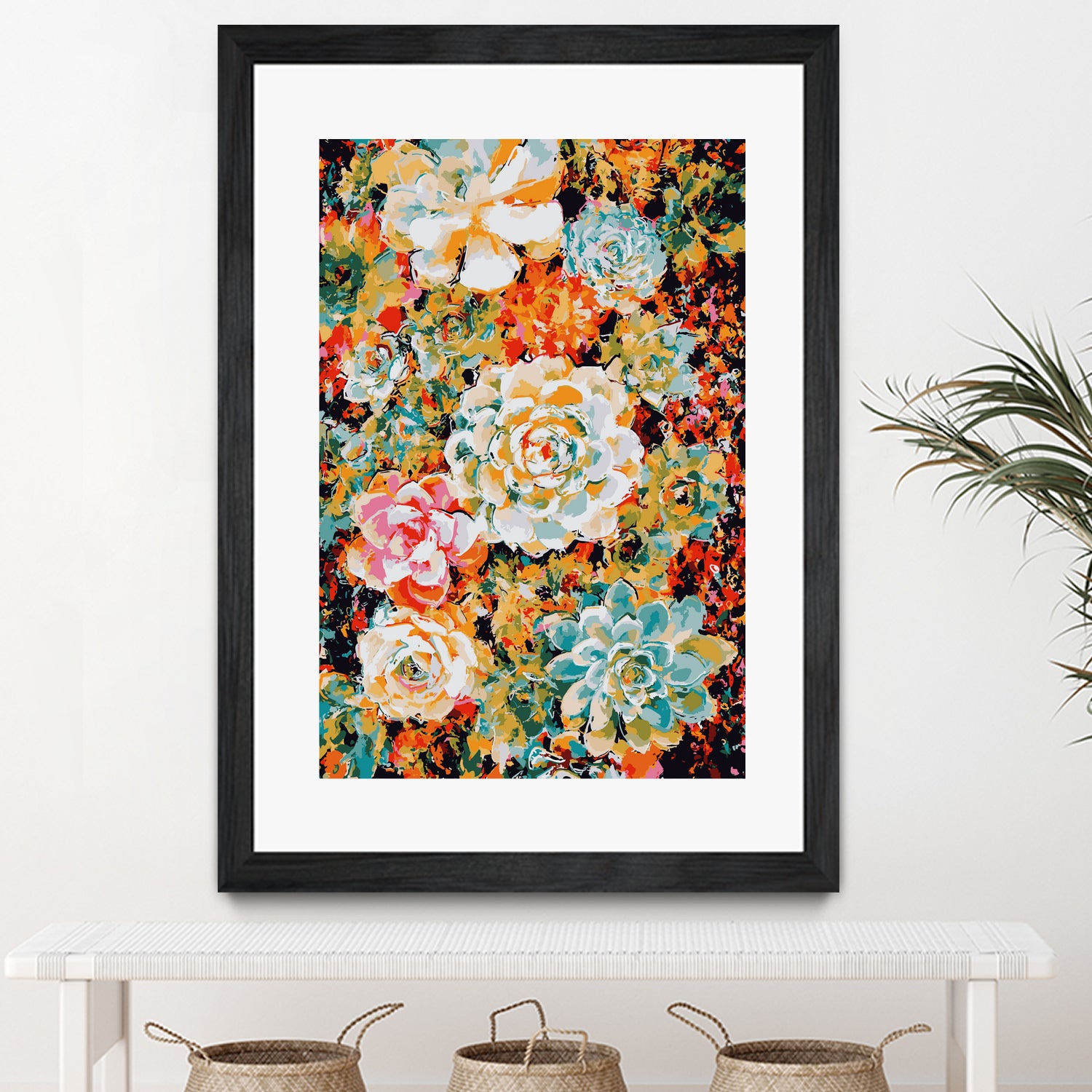 Floral Desert by Lisa Raymond on GIANT ART - orange digital painting