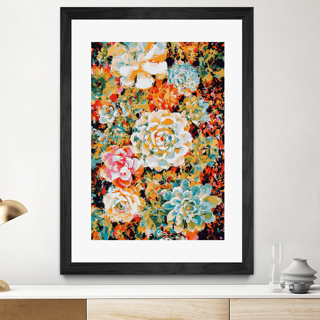 Floral Desert by Lisa Raymond on GIANT ART - orange digital painting