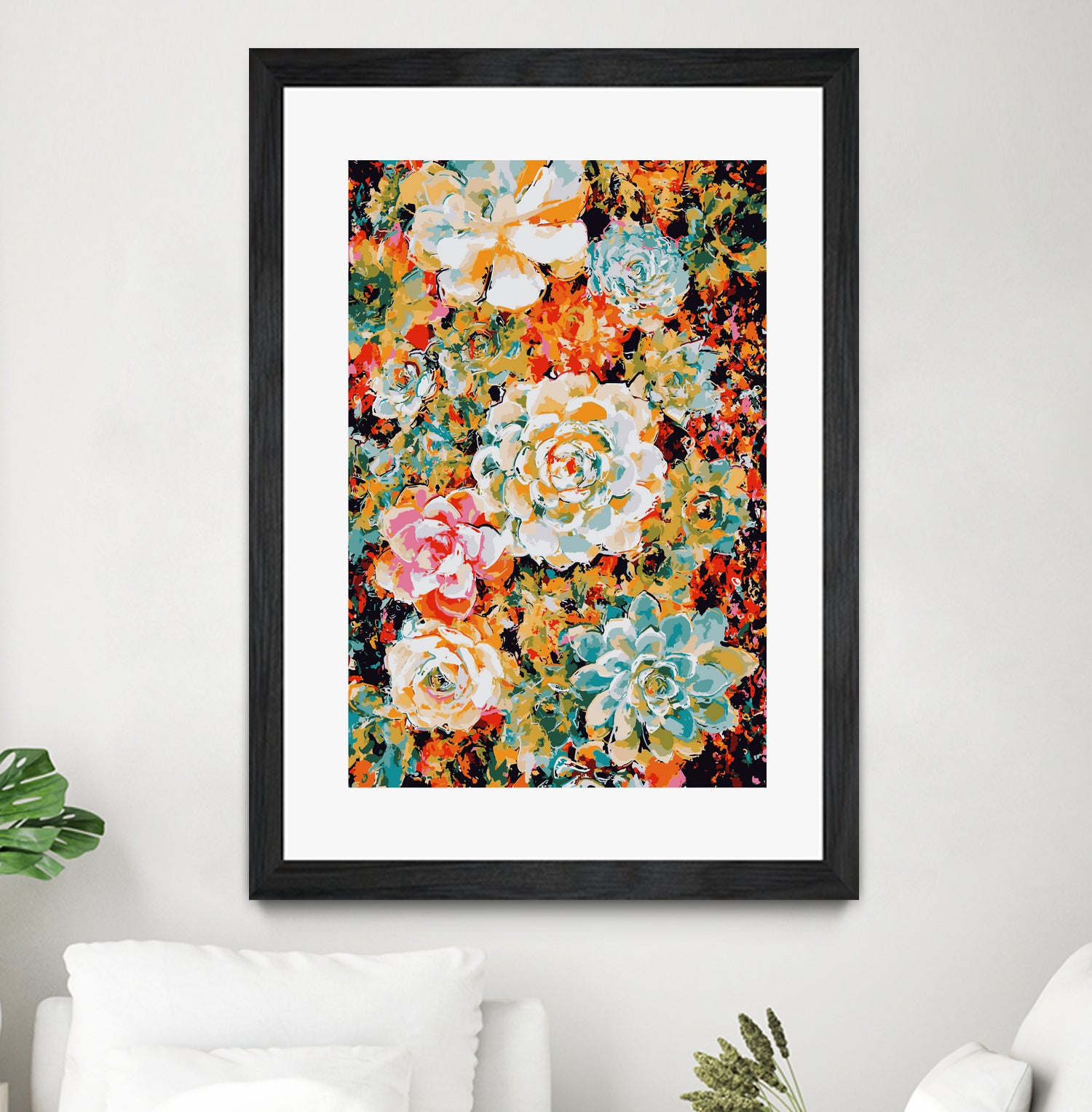 Floral Desert by Lisa Raymond on GIANT ART - orange digital painting