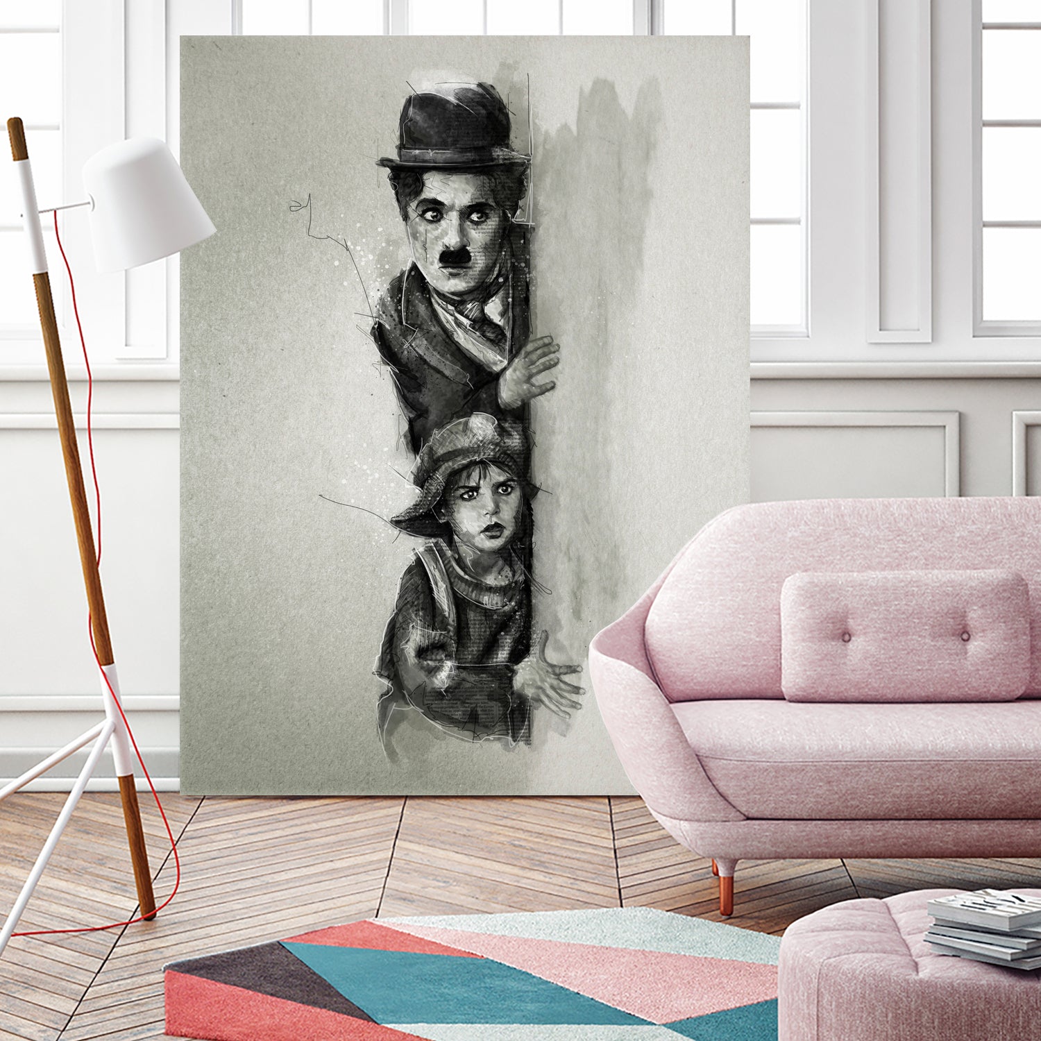 Charlie Chaplin - The Kid by Claudio Tosi on GIANT ART - black digital painting