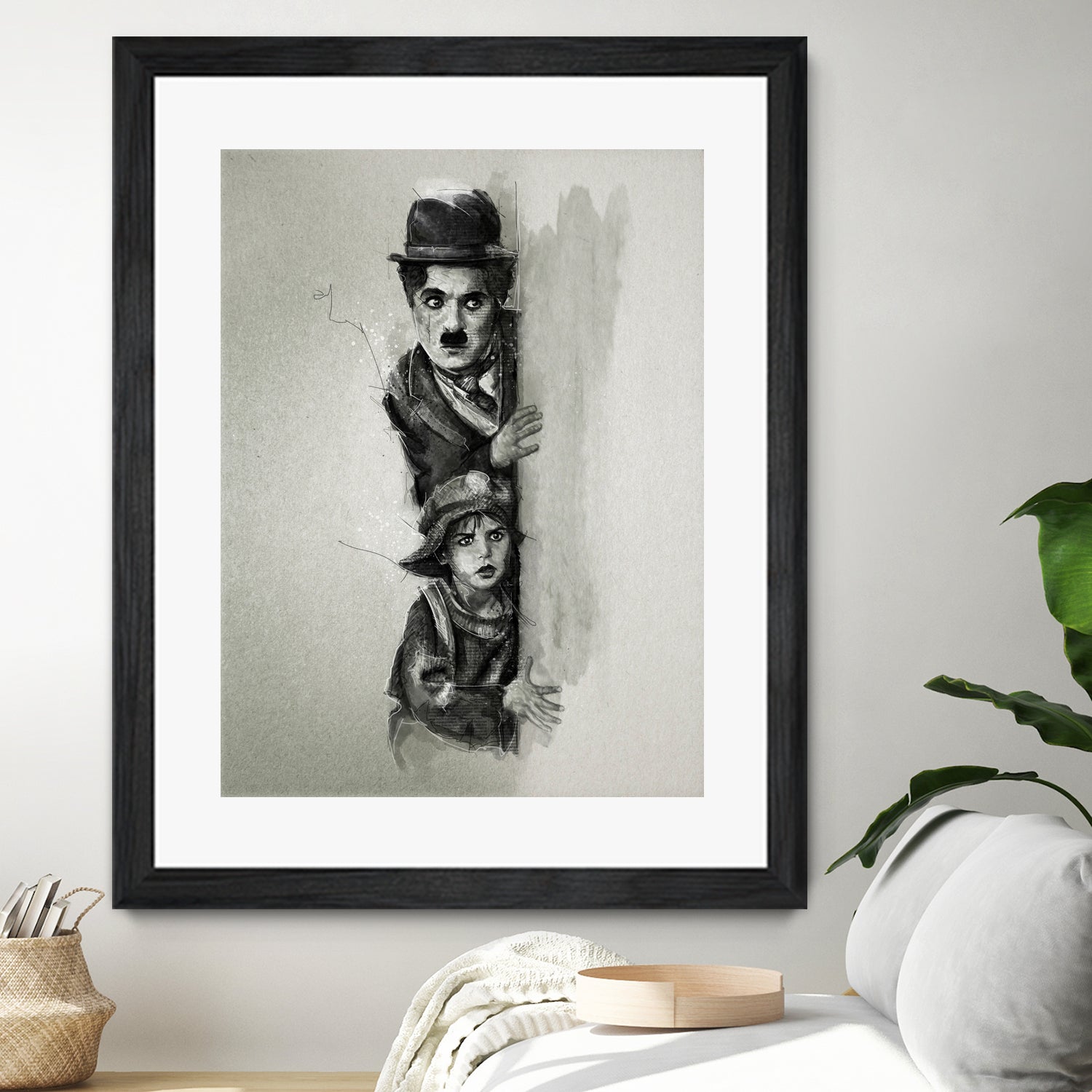 Charlie Chaplin - The Kid by Claudio Tosi on GIANT ART - black digital painting