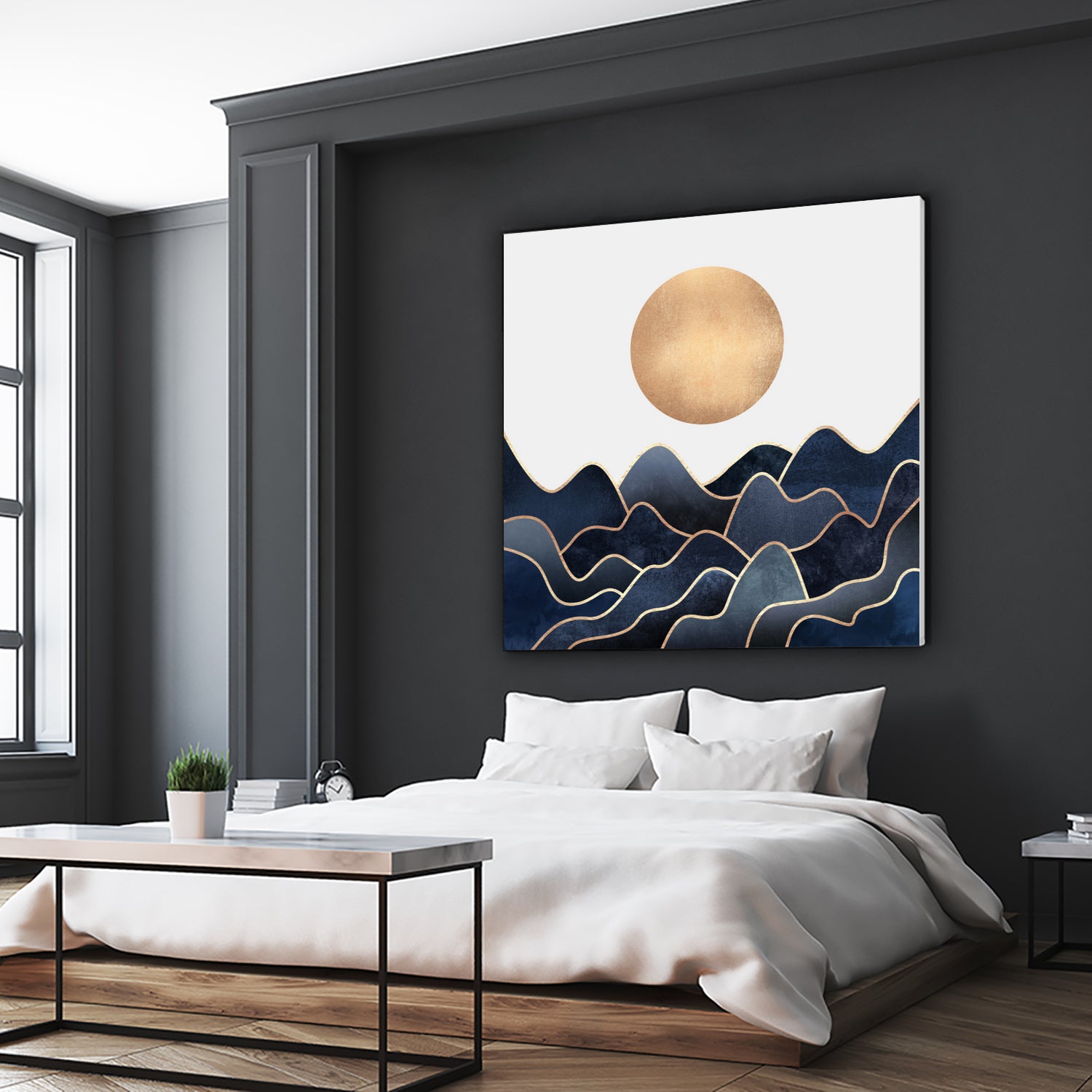 Waves 1 by Elisabeth Fredriksson on GIANT ART - blue digital painting