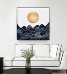 Waves 1 by Elisabeth Fredriksson on GIANT ART - blue digital painting