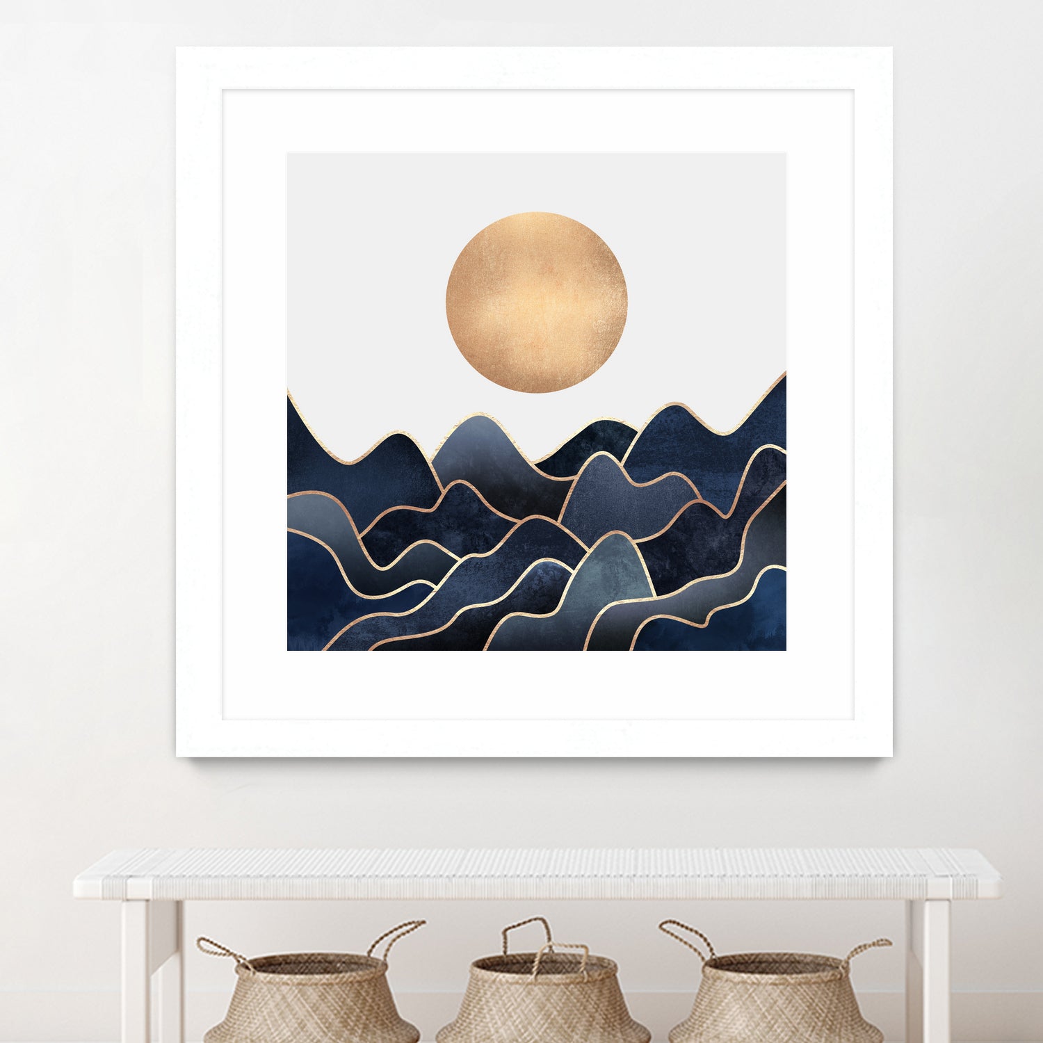 Waves 1 by Elisabeth Fredriksson on GIANT ART - blue digital painting