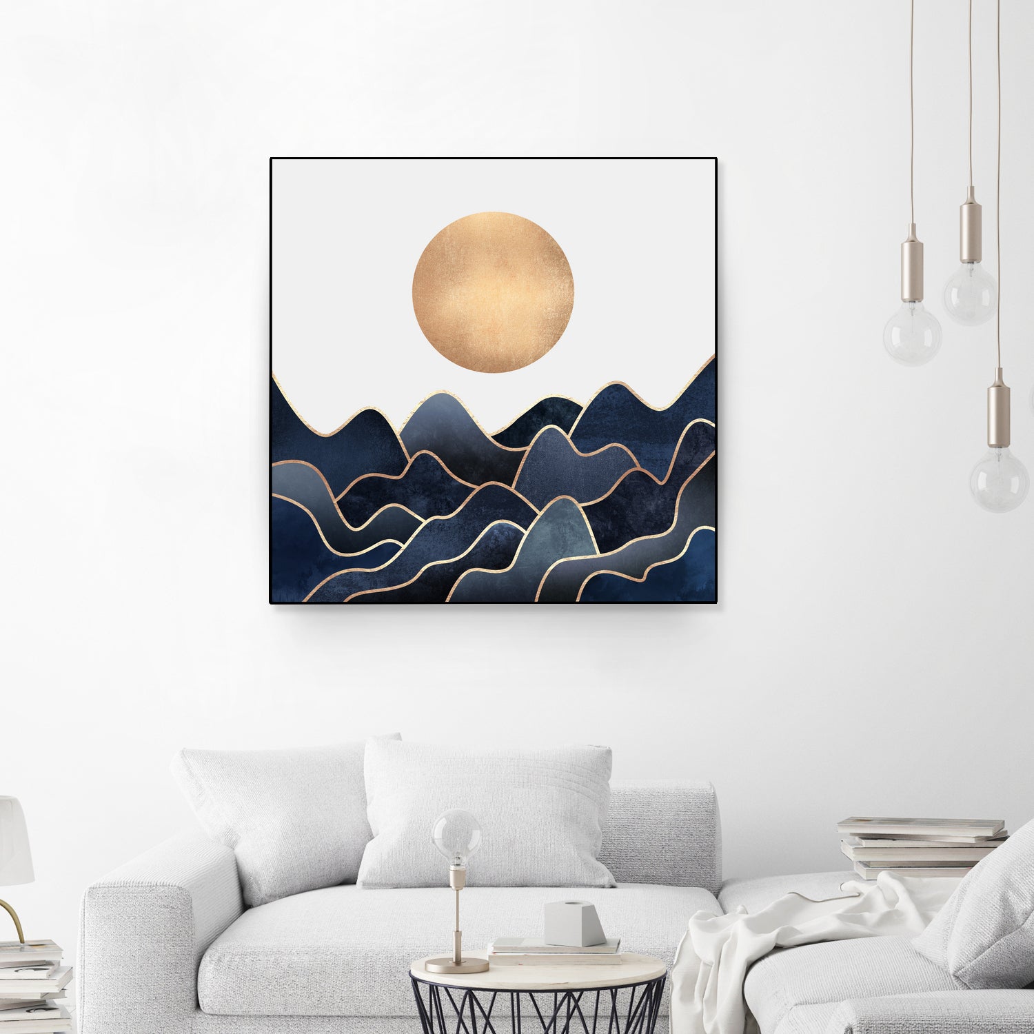 Waves 1 by Elisabeth Fredriksson on GIANT ART - blue digital painting