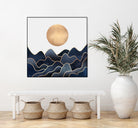 Waves 1 by Elisabeth Fredriksson on GIANT ART - blue digital painting