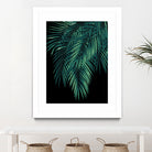 Palm Leaves Green Night Vibes #1 #tropical #decor #art by Anita & Bella Jantz on GIANT ART - green photo illustration