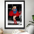 Supergirl a a Marilyn by Dan Avenell on GIANT ART - red digital painting