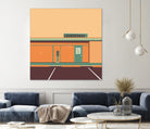 Desert Laundromat by Ben Stevens on GIANT ART - orange vector illustration