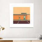 Desert Laundromat by Ben Stevens on GIANT ART - orange vector illustration