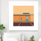 Desert Laundromat by Ben Stevens on GIANT ART - orange vector illustration