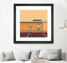 Desert Laundromat by Ben Stevens on GIANT ART - orange vector illustration