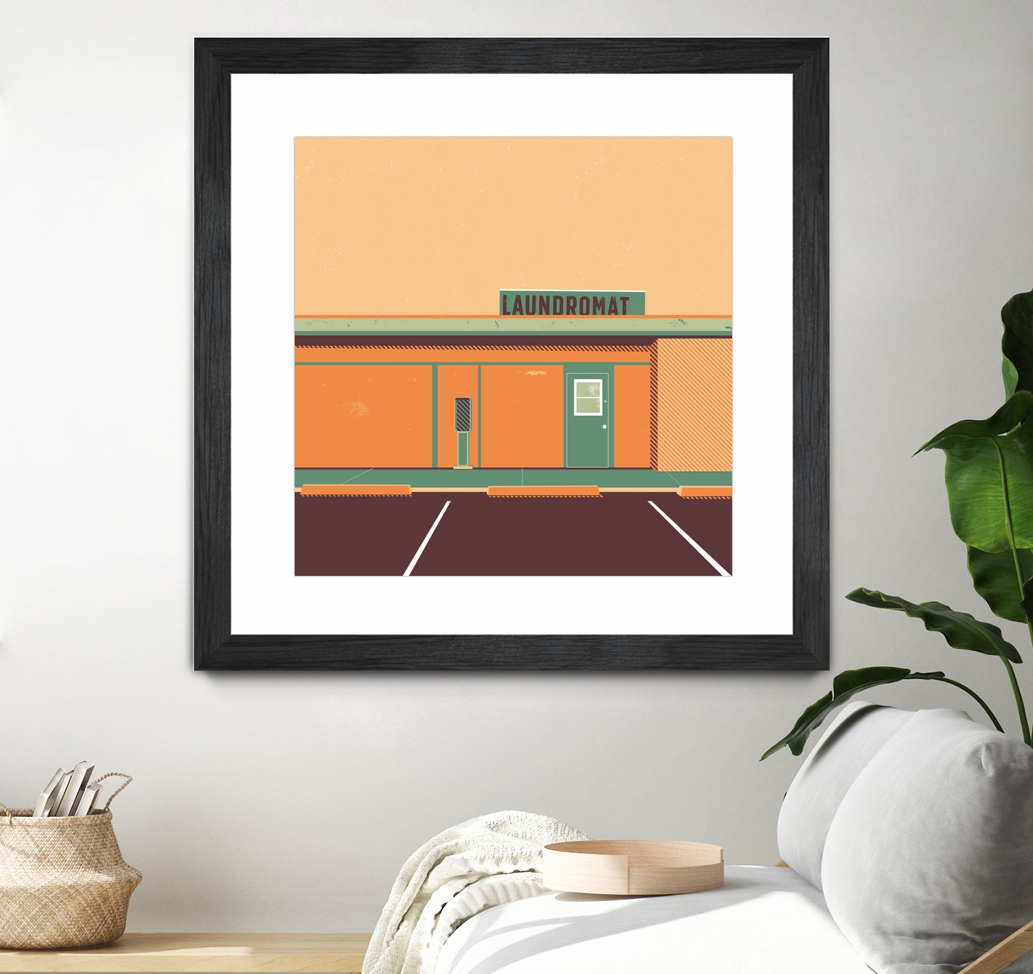 Desert Laundromat by Ben Stevens on GIANT ART - orange vector illustration