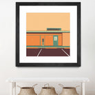 Desert Laundromat by Ben Stevens on GIANT ART - orange vector illustration