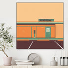 Desert Laundromat by Ben Stevens on GIANT ART - orange vector illustration