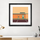 Desert Laundromat by Ben Stevens on GIANT ART - orange vector illustration