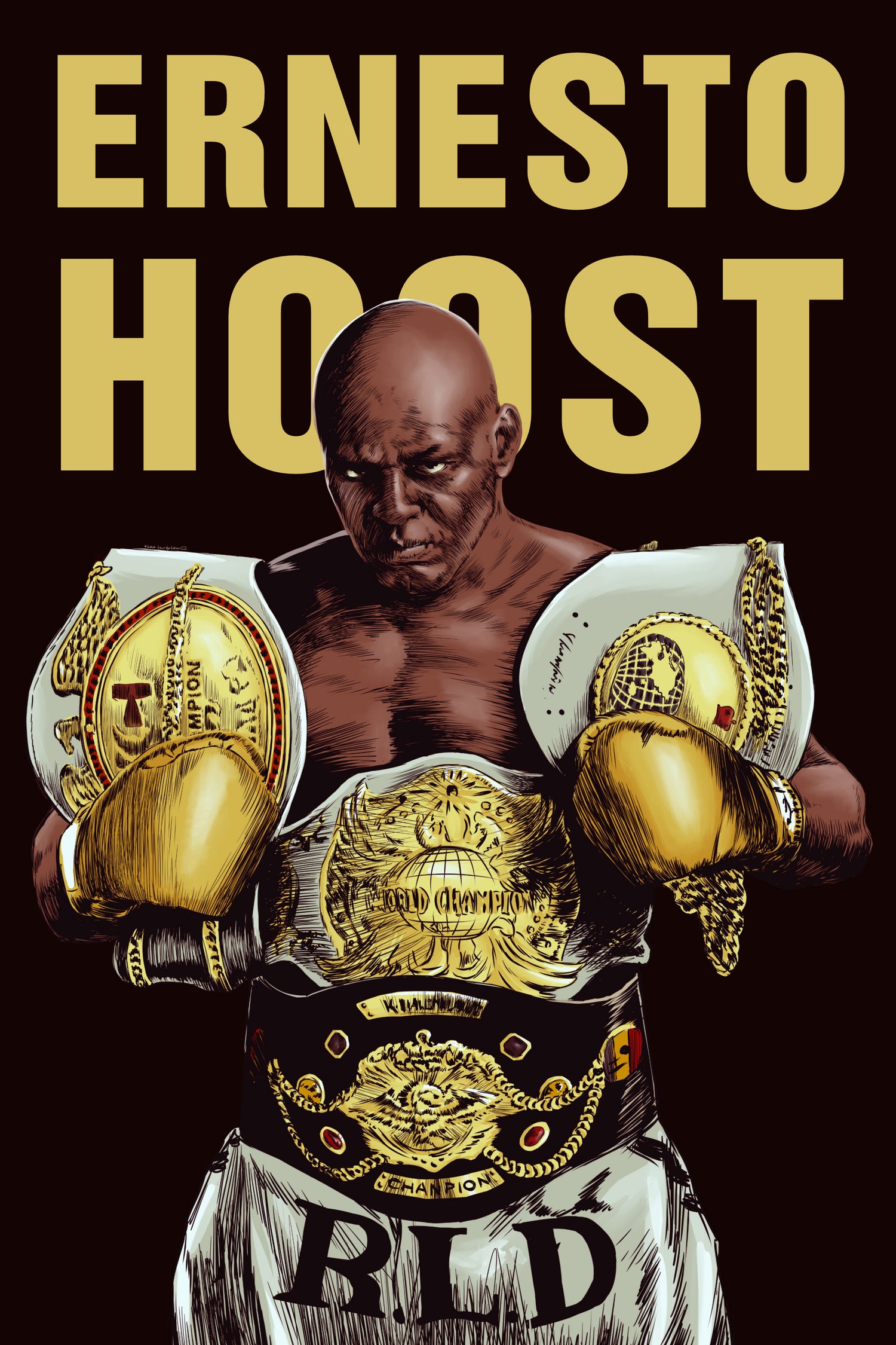 ERNESTO HOOST by Paola Morpheus on GIANT ART - yellow digital painting