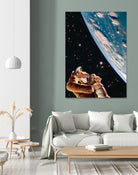 Father Son Bonding by Jonas Haeg on GIANT ART - blue photo manipulation