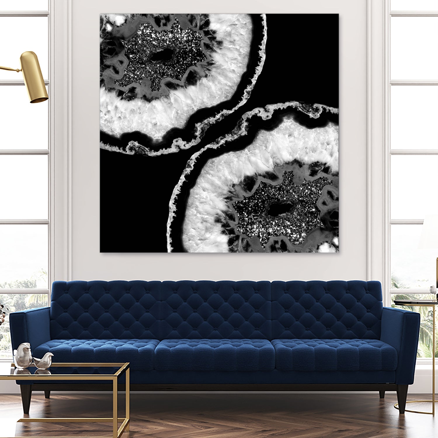 Gray Black White Agate Glitter Glamor #7 #gem #decor #art by Anita & Bella Jantz on GIANT ART - black photo illustration