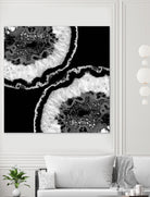 Gray Black White Agate Glitter Glamor #7 #gem #decor #art by Anita & Bella Jantz on GIANT ART - black photo illustration