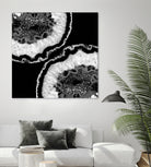 Gray Black White Agate Glitter Glamor #7 #gem #decor #art by Anita & Bella Jantz on GIANT ART - black photo illustration