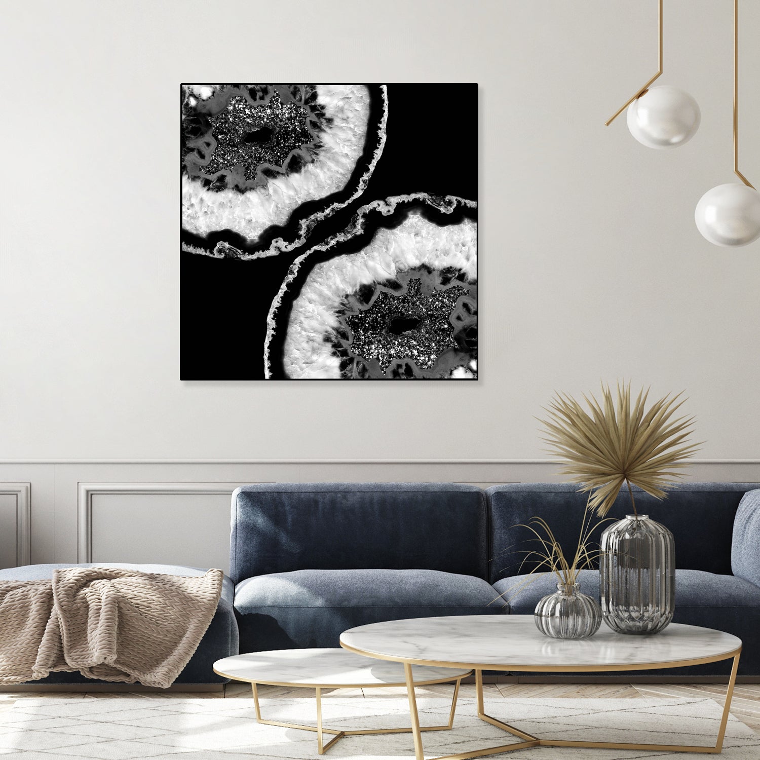 Gray Black White Agate Glitter Glamor #7 #gem #decor #art by Anita & Bella Jantz on GIANT ART - black photo illustration