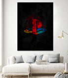 PlayStation dark splatter by Jurijs Permanickis on GIANT ART - black digital painting