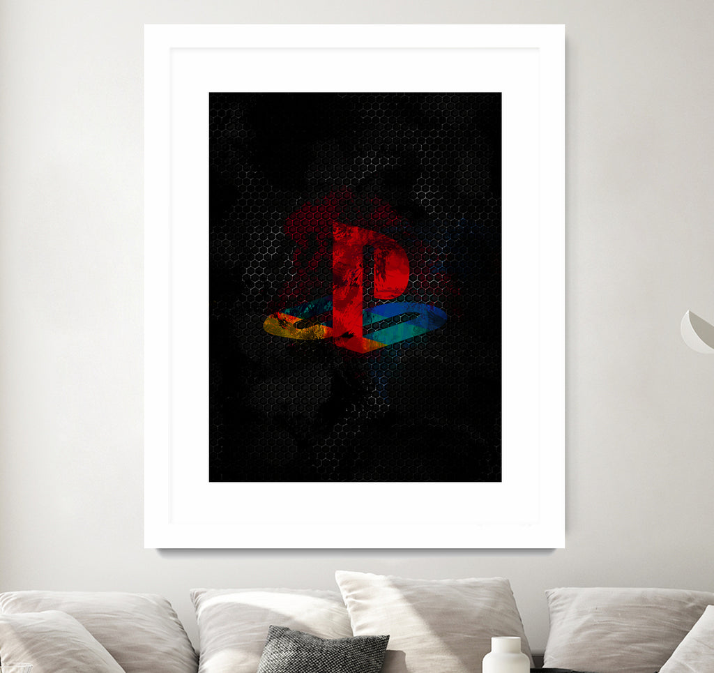 PlayStation dark splatter by Jurijs Permanickis on GIANT ART - black digital painting