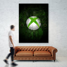 Xbox dark splatter by Jurijs Permanickis on GIANT ART - green digital painting