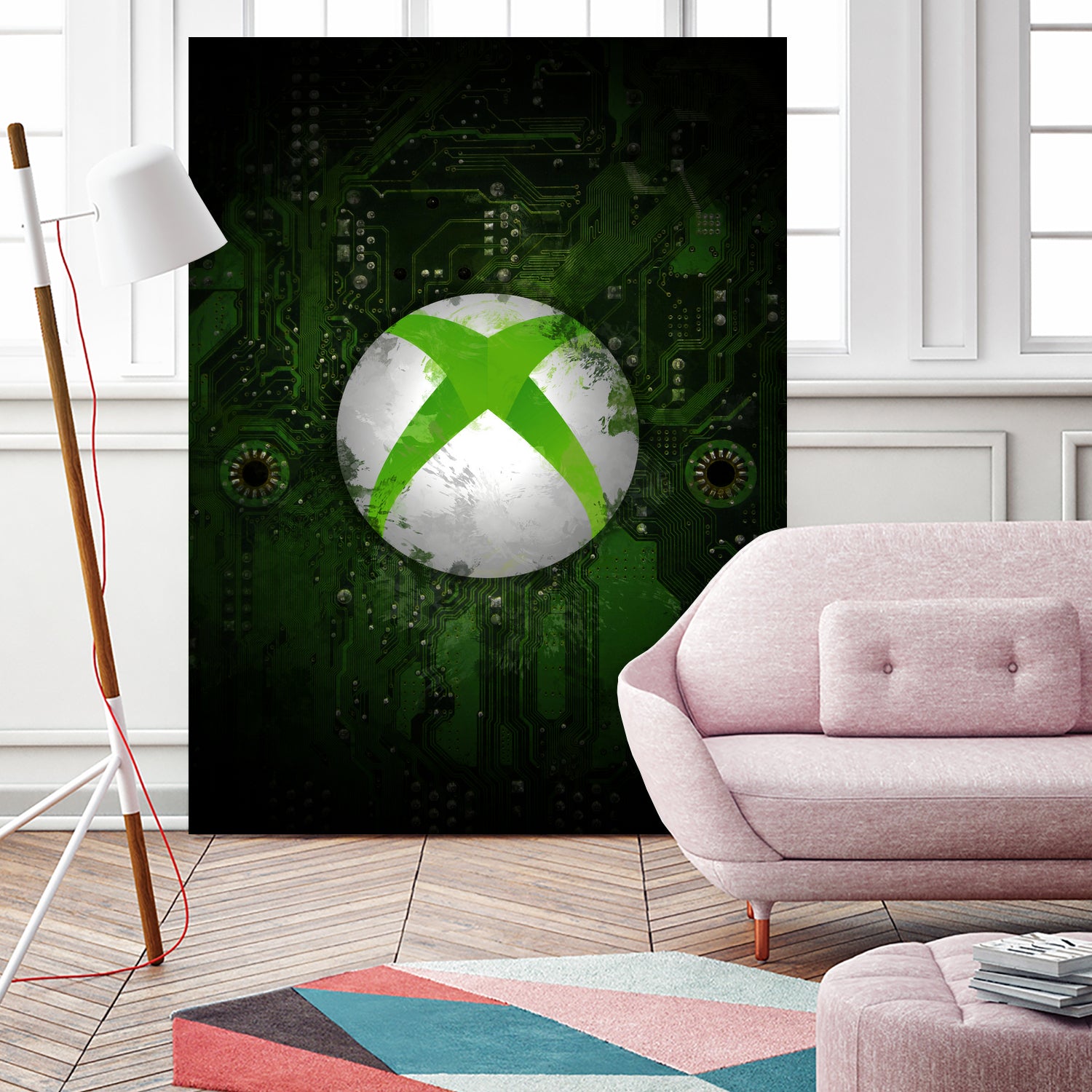 Xbox dark splatter by Jurijs Permanickis on GIANT ART - green digital painting