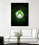 Xbox dark splatter by Jurijs Permanickis on GIANT ART - green digital painting