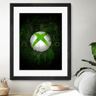 Xbox dark splatter by Jurijs Permanickis on GIANT ART - green digital painting