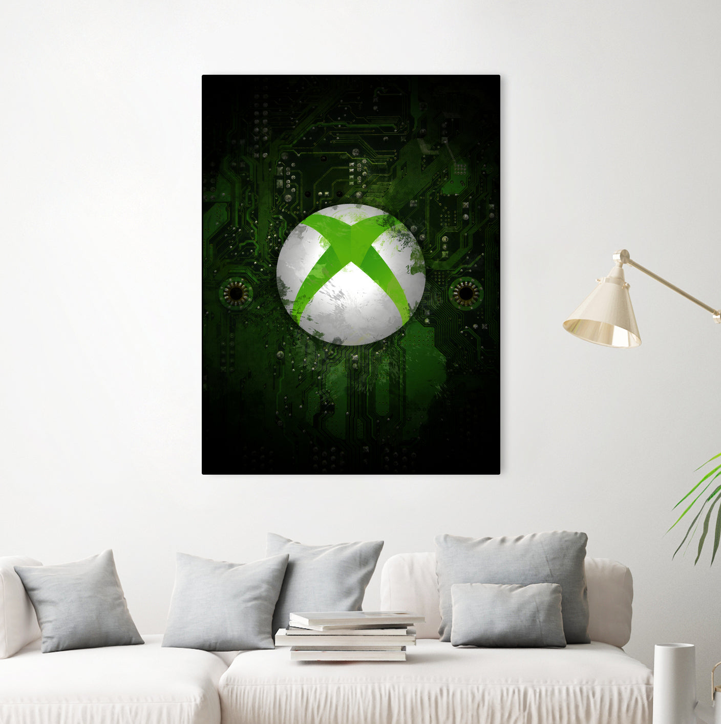 Xbox dark splatter by Jurijs Permanickis on GIANT ART - green digital painting