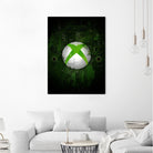 Xbox dark splatter by Jurijs Permanickis on GIANT ART - green digital painting