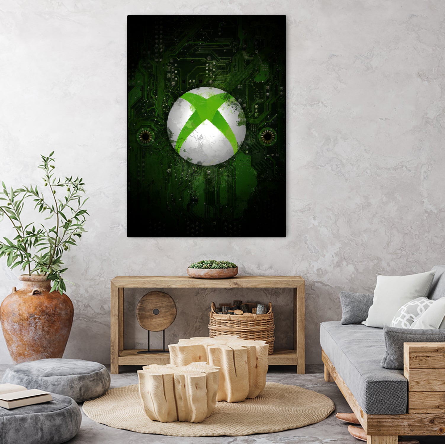 Xbox dark splatter by Jurijs Permanickis on GIANT ART - green digital painting