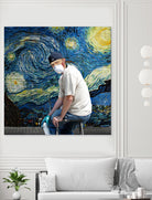 Street Art (Van Gogh) by Mehmet Geren on GIANT ART - blue photo manipulation