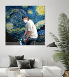 Street Art (Van Gogh) by Mehmet Geren on GIANT ART - blue photo manipulation