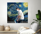 Street Art (Van Gogh) by Mehmet Geren on GIANT ART - blue photo manipulation