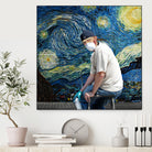 Street Art (Van Gogh) by Mehmet Geren on GIANT ART - blue photo manipulation