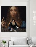 Street Art (Leonardo da Vinci) by Mehmet Geren on GIANT ART - brown photo manipulation