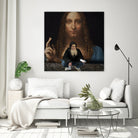 Street Art (Leonardo da Vinci) by Mehmet Geren on GIANT ART - brown photo manipulation